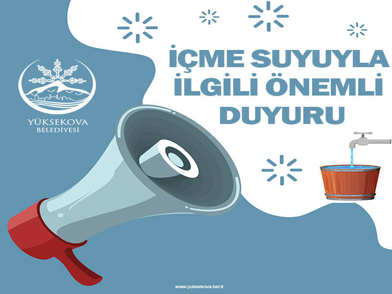İÇME SUYU İLE İLGİLİ ÖNEMLİ AÇIKLAMA